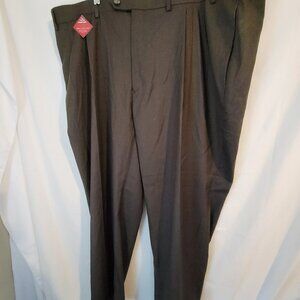 Men's Savane Dress Pants 46/28 Dark Gray NWT